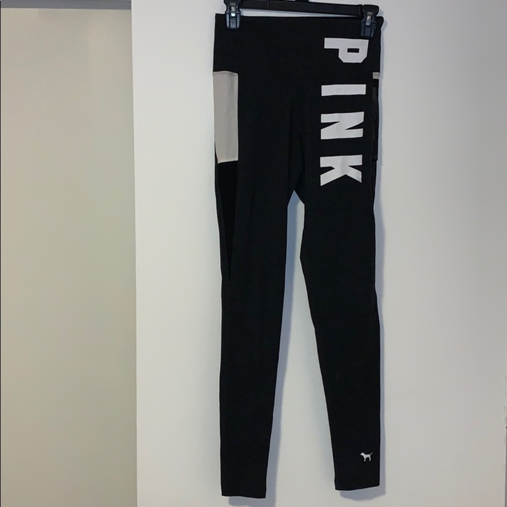 Pink leggings.